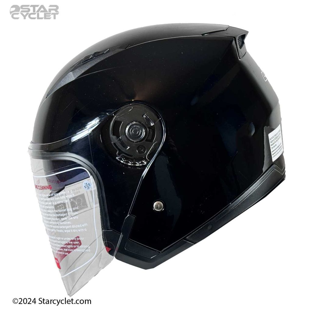 کلاه کاسکت بدون فک DA1 مدل 402 SHINE BLACK