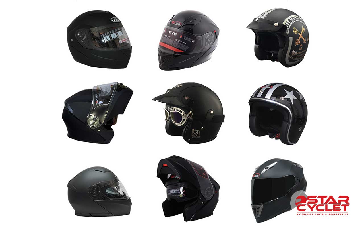 خرید بهترین کلاه کاسکت مشکی از استارسیکلت - عکس 1