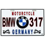 پلاک موتور سیکلت مدل BMW