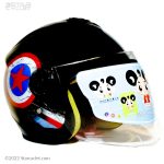 کلاه کاسکت بدون فک کودک مدل avenger-blk