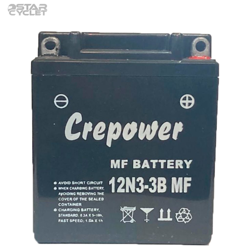 باتری موتورسیکلت پاور مدل 12V 3A بلند مناسب هوندا 125