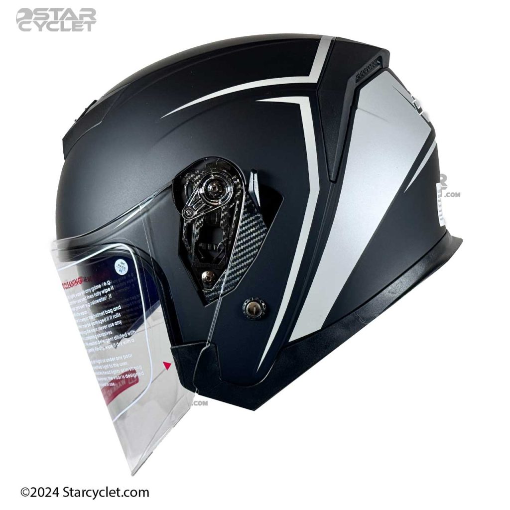 کلاه کاسکت بدون فک DA1 مدل 405 BLK-GREY