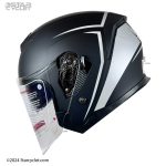 کلاه کاسکت بدون فک DA1 مدل 405 BLK-GREY