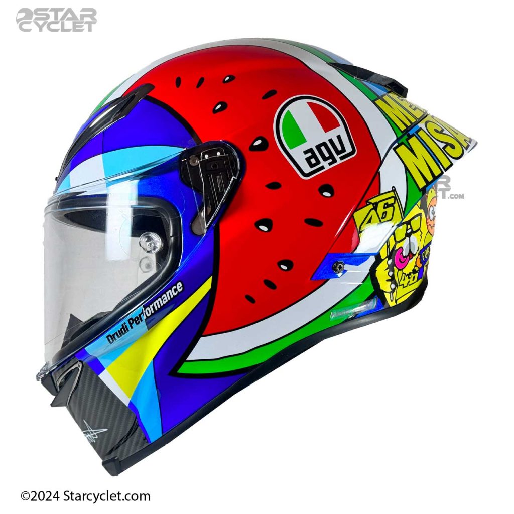 کلاه کاسکت فک ثابت طرح AGV مدل WATERMELONE