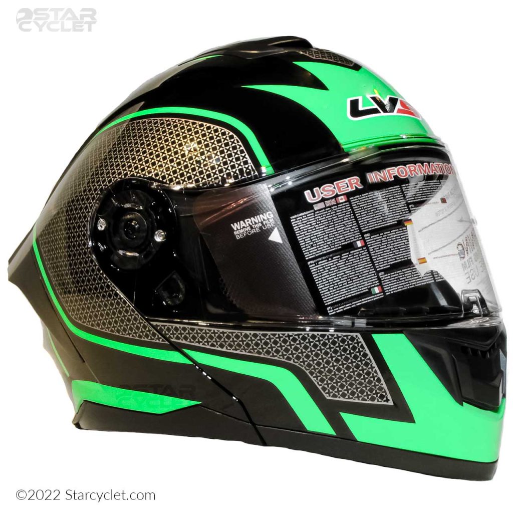 کلاه کاسکت فک متحرک LVS مدل GRN