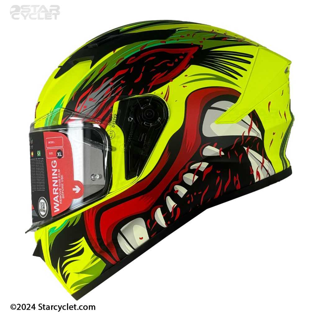 کلاه کاسکت فک ثابت SMK استلار مدل ANIMAL (MA438)