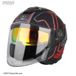 کلاه کاسکت سومان 523 مدل THUNDER-RED