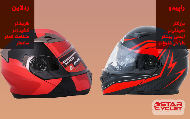 مقیسه کلاه ایمنی ردلاین و راپیدو