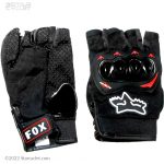 دستکش نیمه موتور سواری FOX مدل BLACK-RED