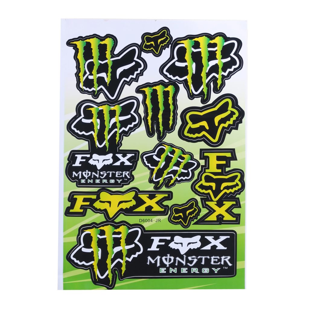 برچسب بدنه موتور سیکلت مدل FOXMONSTER
