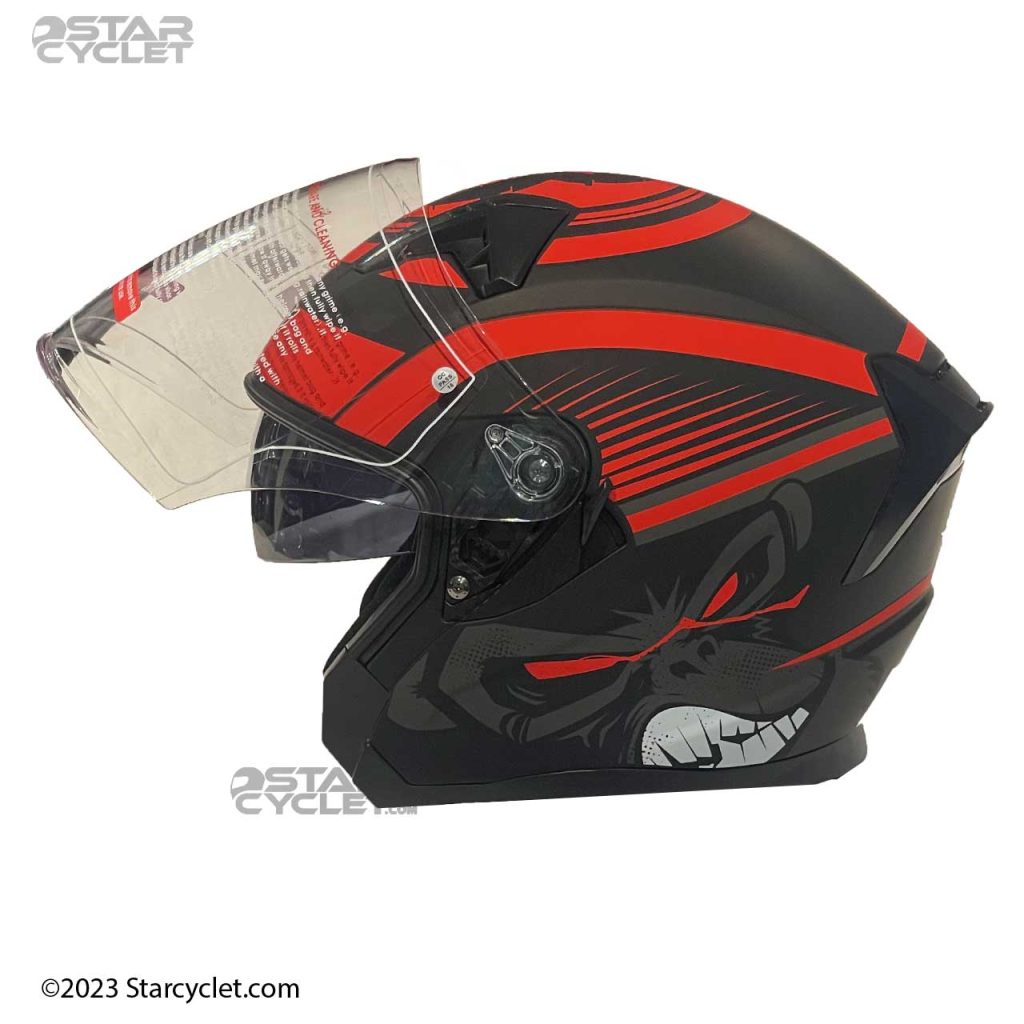 کلاه کاسکت DA1 مدل 407 BLK-RD