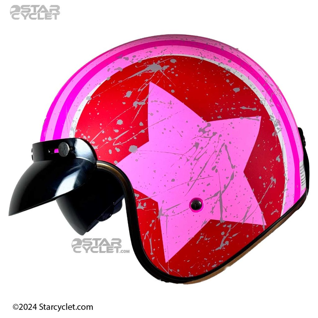 کلاه کاسکت وسپایی DA1 مدل STAR-RED