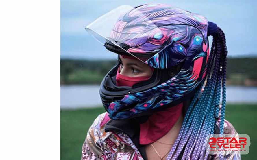  Icon Airmada Opacity Helmet w/ Pigtail Hair Accessories