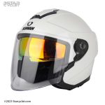 کلاه کاسکت سومان 523 مدل UNICOLOUR-WHITE