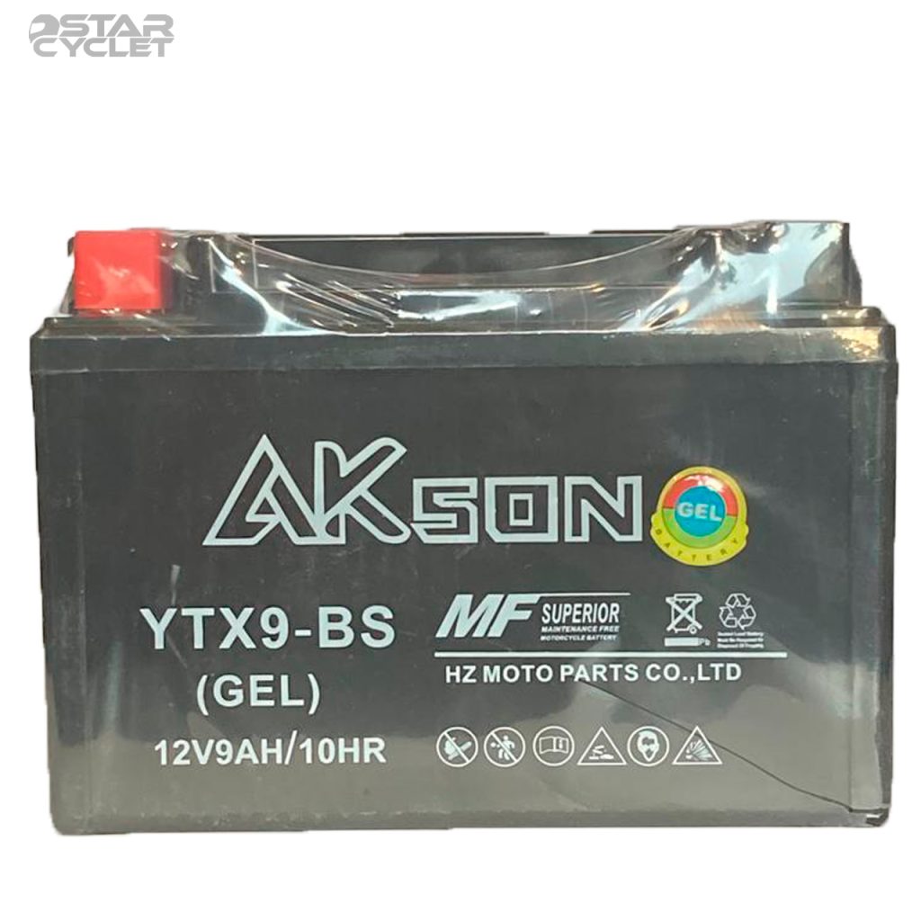 باتری اکسون مدل 12V 9A کوتاه مناسب پالس RS و NS و بنلی 300