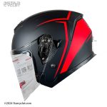 کلاه کاسکت بدون فک DA1 مدل 405 BLK-RED