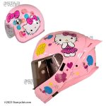 کلاه کاسکت HELLO KITTY مدل PINK (ست مادر و دختر)