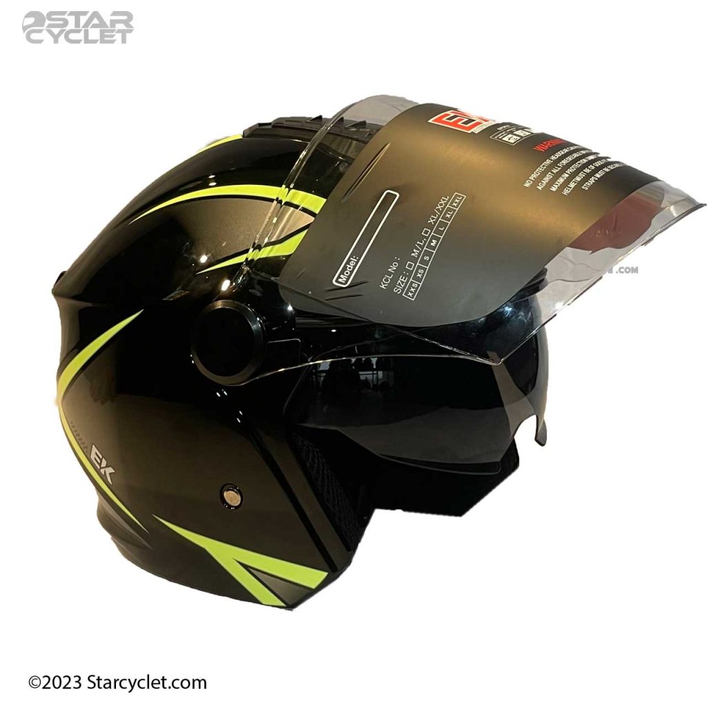 کلاه کاسکت EK مدل 202 BLK-GREEN
