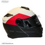 کلاه کاسکت فک متحرک اوریجین مدل DELTA BASIC BLK-RED