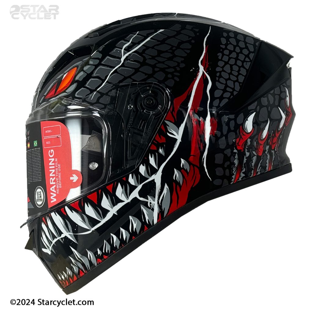 کلاه کاسکت فک ثابت SMK استلار مدل TAOTEI (GL263)