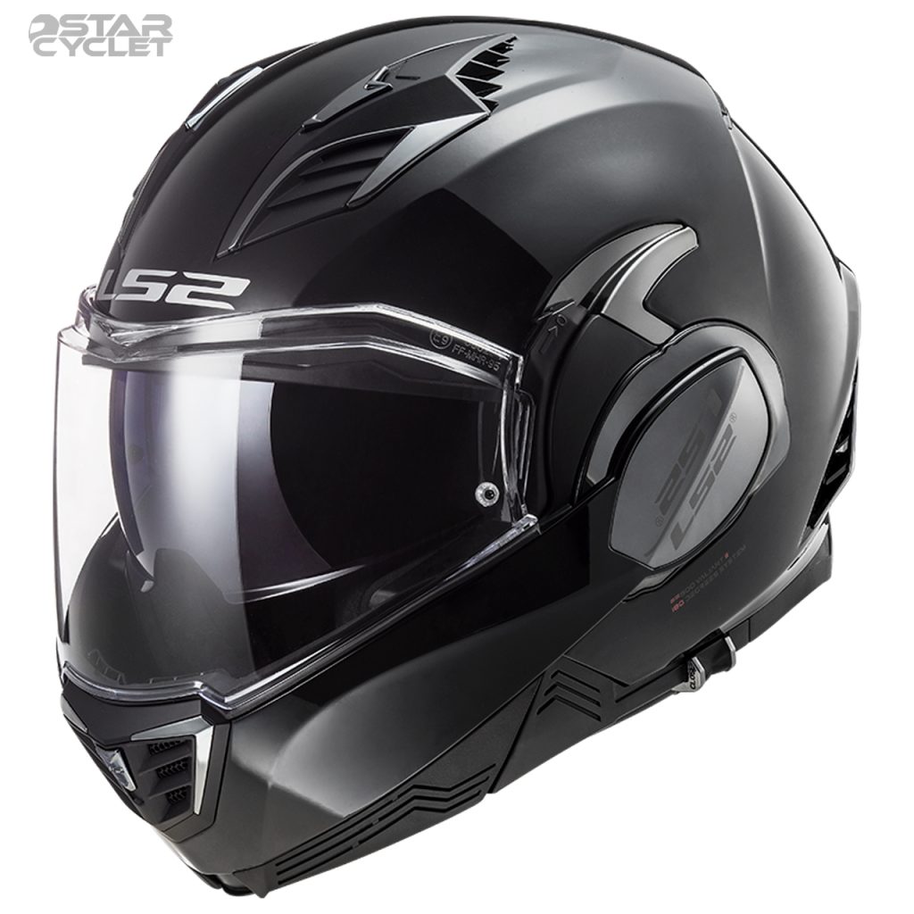 کلاه کاسکت فک متحرک LS2 مدل VALIANTII-BLK
