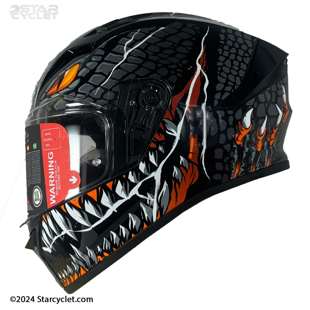 کلاه کاسکت فک ثابت SMK استلار مدل TAOTEI (GL267)