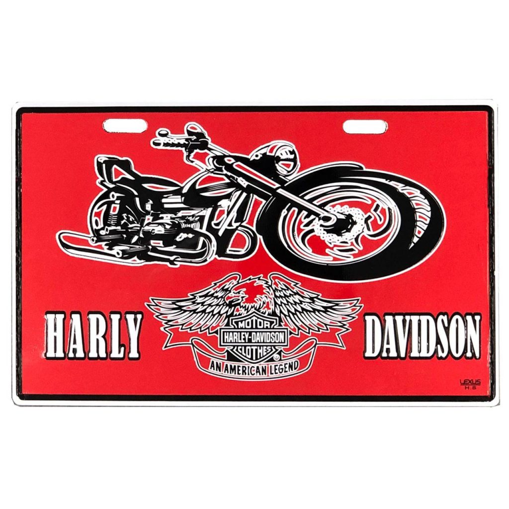 پلاک موتور سیکلت مدل harley01