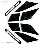 پد گلگیر موتور سیکلت مدل blk-grn مناسب کلیک و طرح کلیک