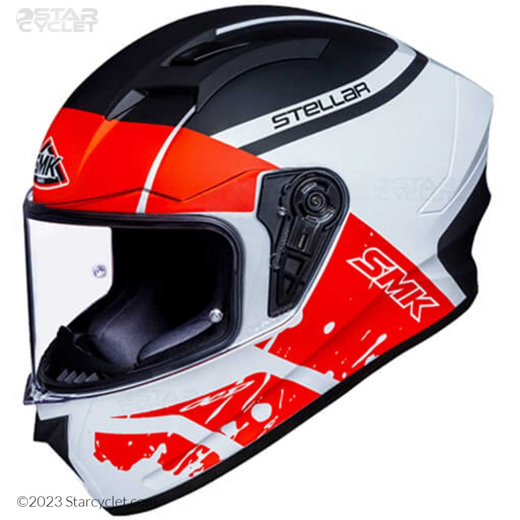 کلاه کاسکت فک ثابت SMK استلار مدل SQUAD (MA132)