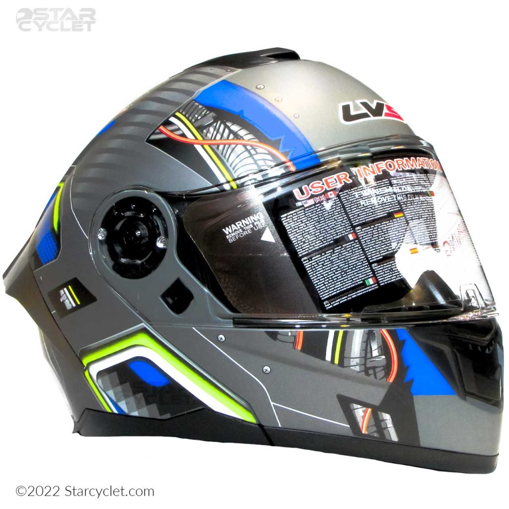 کلاه کاسکت فک متحرک LVS مدل iron