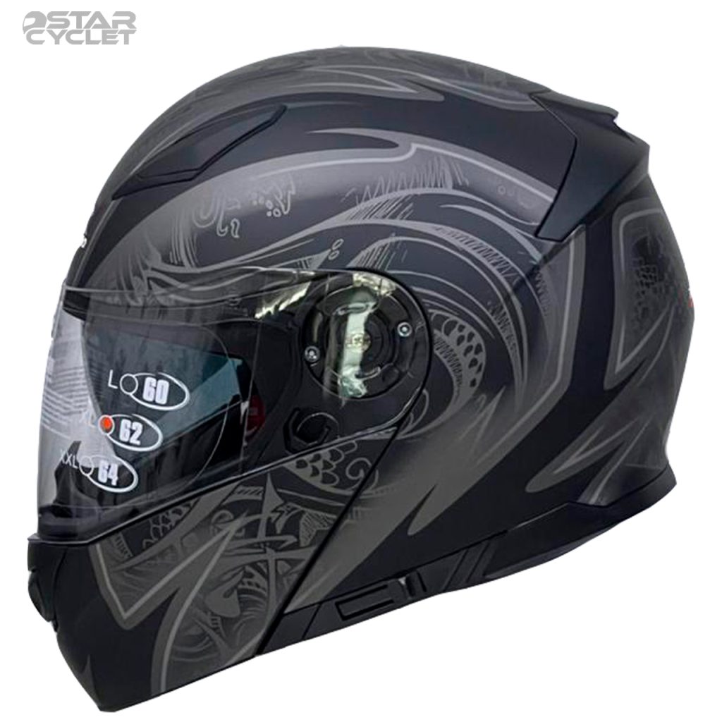 کلاه کاسکت فک متحرک RAPIDO مدل 950  MATT-BLACK-CODE-15#B