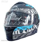 کلاه کاسکت فک ثابت راپیدو مدل 101-BLUE