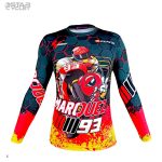 لباس موتور سواری مارکز مدل BLK-RD YELLO