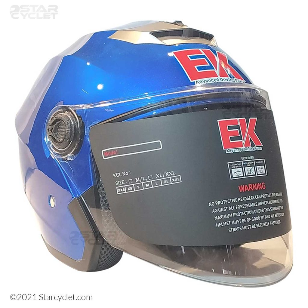 کلاه کاسکت بدون فک EK مدل BLU