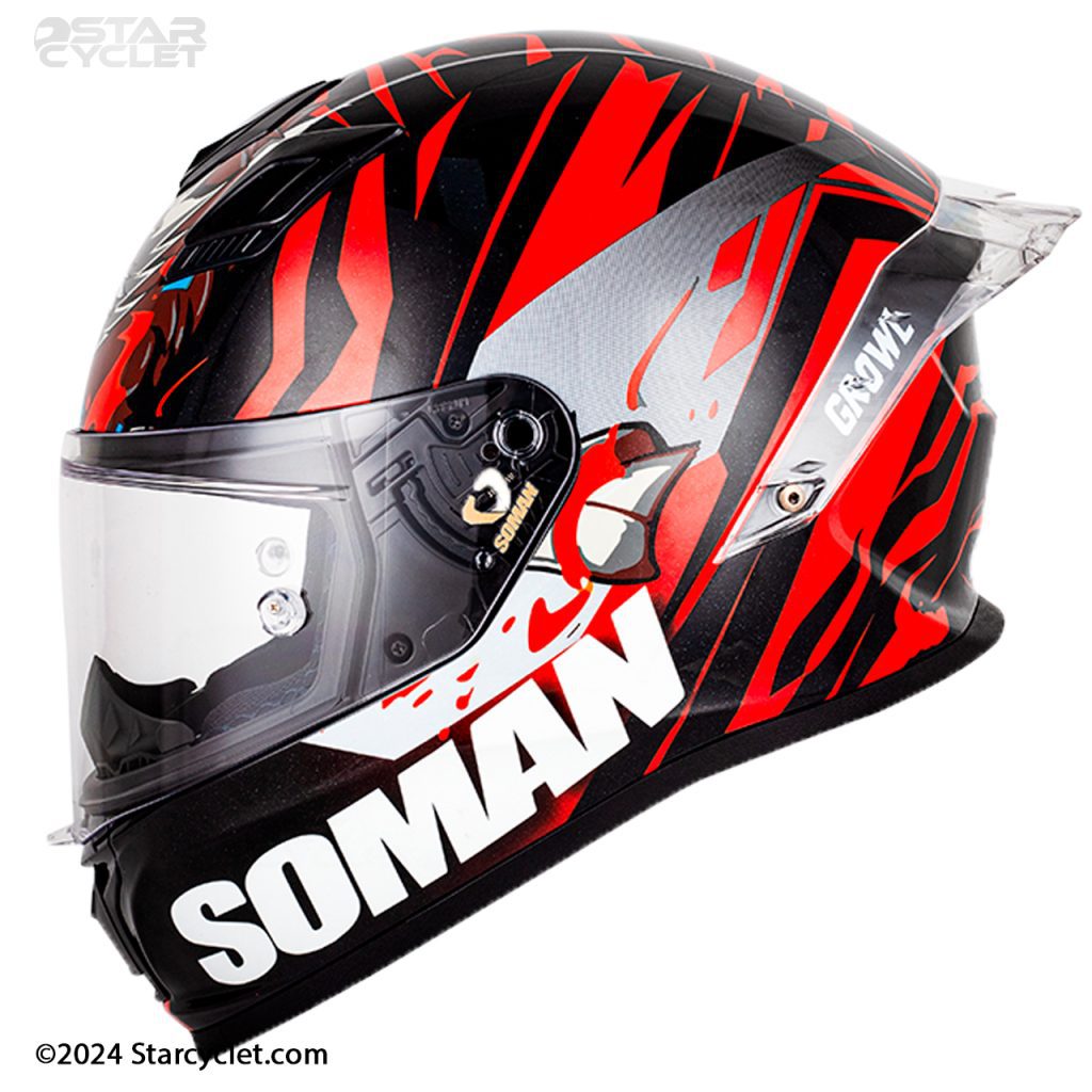 کلاه کاسکت فک ثابت سومان مدلF1-WOLF