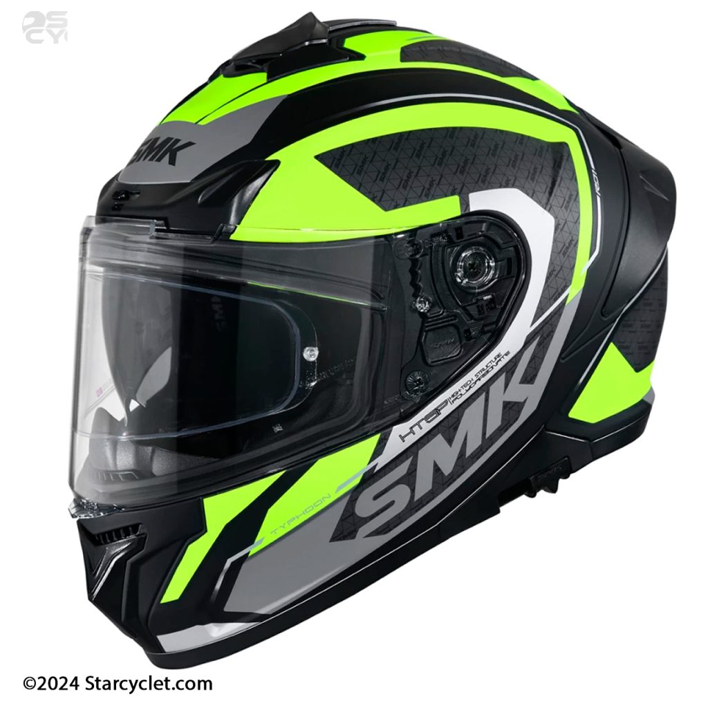 کلاه کاسکت فک ثابت SMK مدل TYPHOON (MA246) RD1