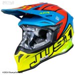 کلاه کاسکت JUST ONE مدل J39-BLUE RED