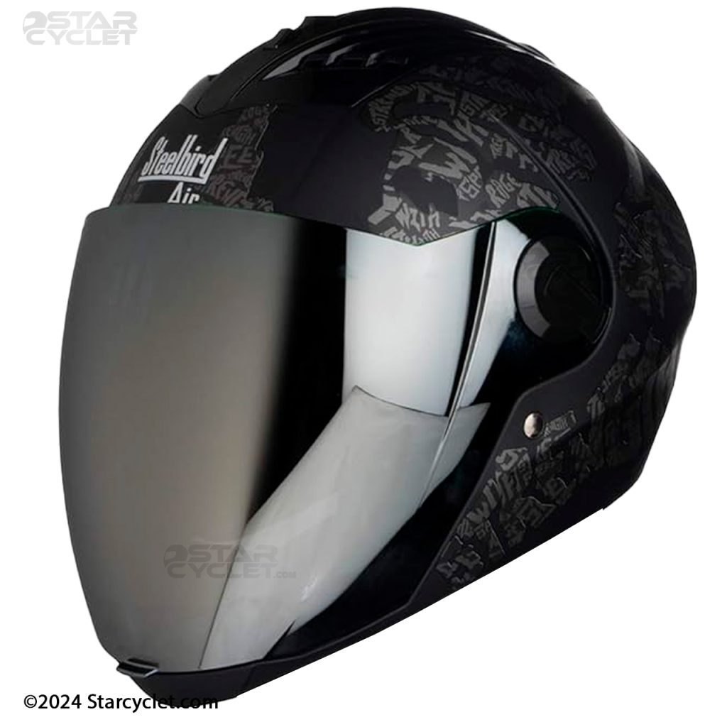 کلاه کاسکت STEELBIRD مدل SBA-STRENGHT BLACK