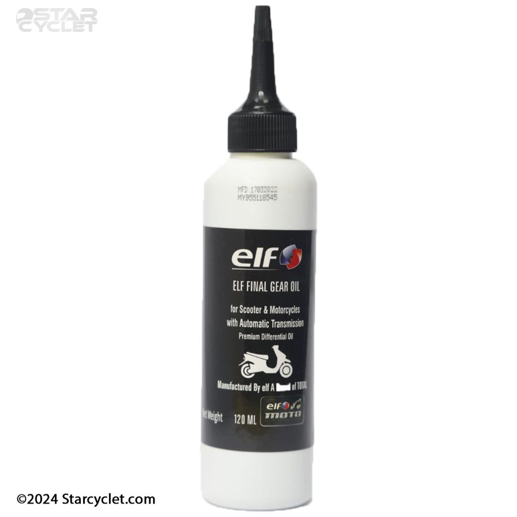 خرید روغن گیربکس موتور سیکلت ELF حجم 120MM