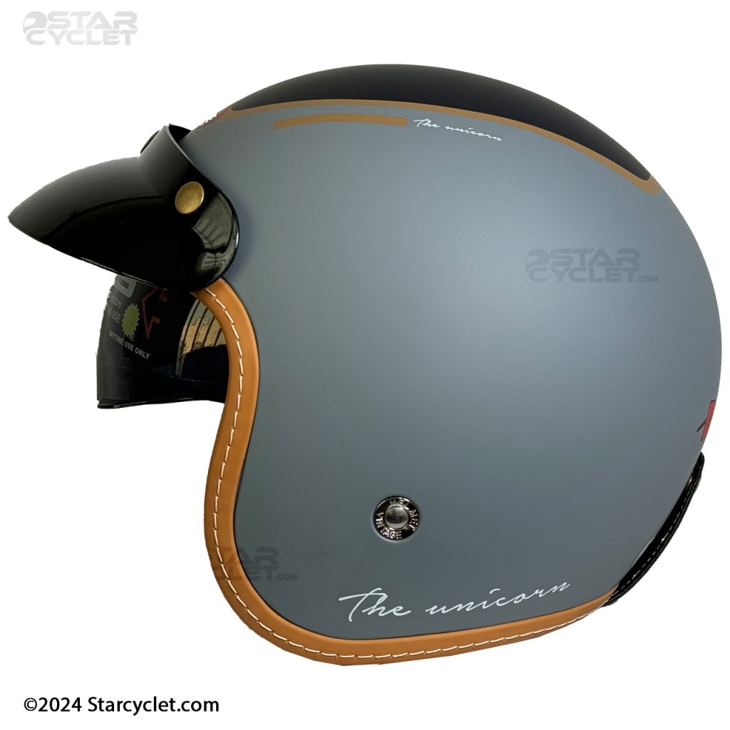 کلاه کاسکت وسپایی RED LINE مدل 936-10 MATT-GRAY-MEMORY
