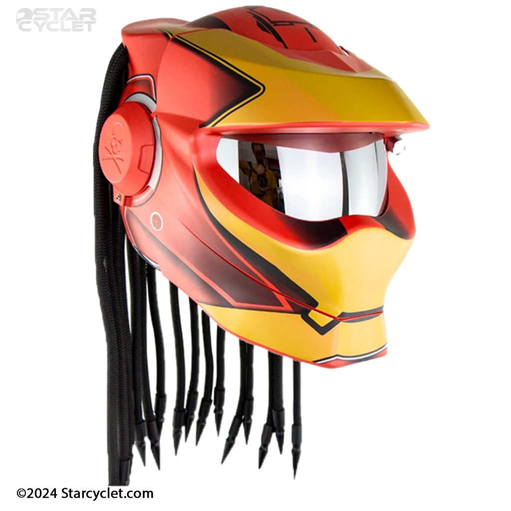 کلاه کاسکت سومان مدل SM958-GOLDEN RED