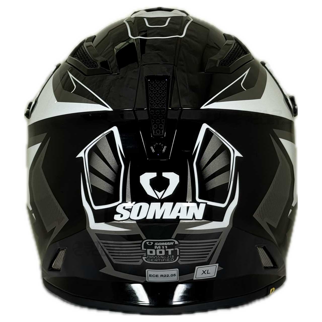 قیمت کلاه کاسکت کراسی SOMAN مدل M11-BKWT