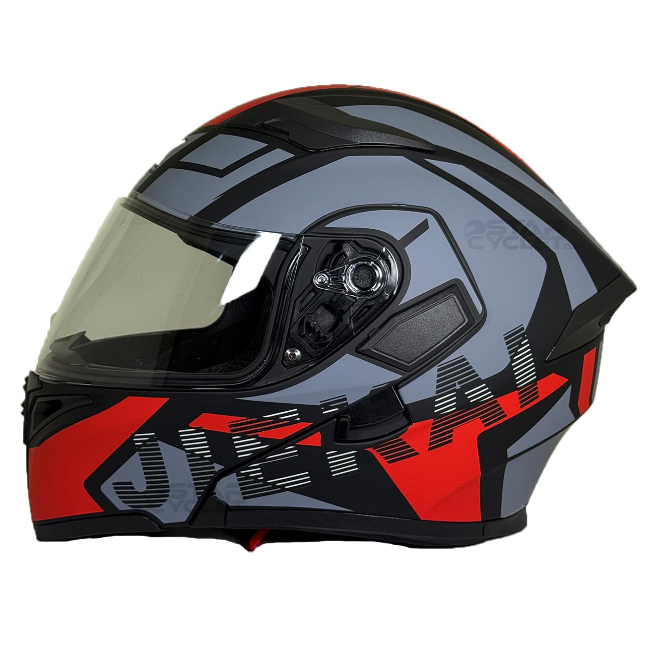 عکس کلاه کاسکت فک متحرک EK مدل JK902-BL-RD