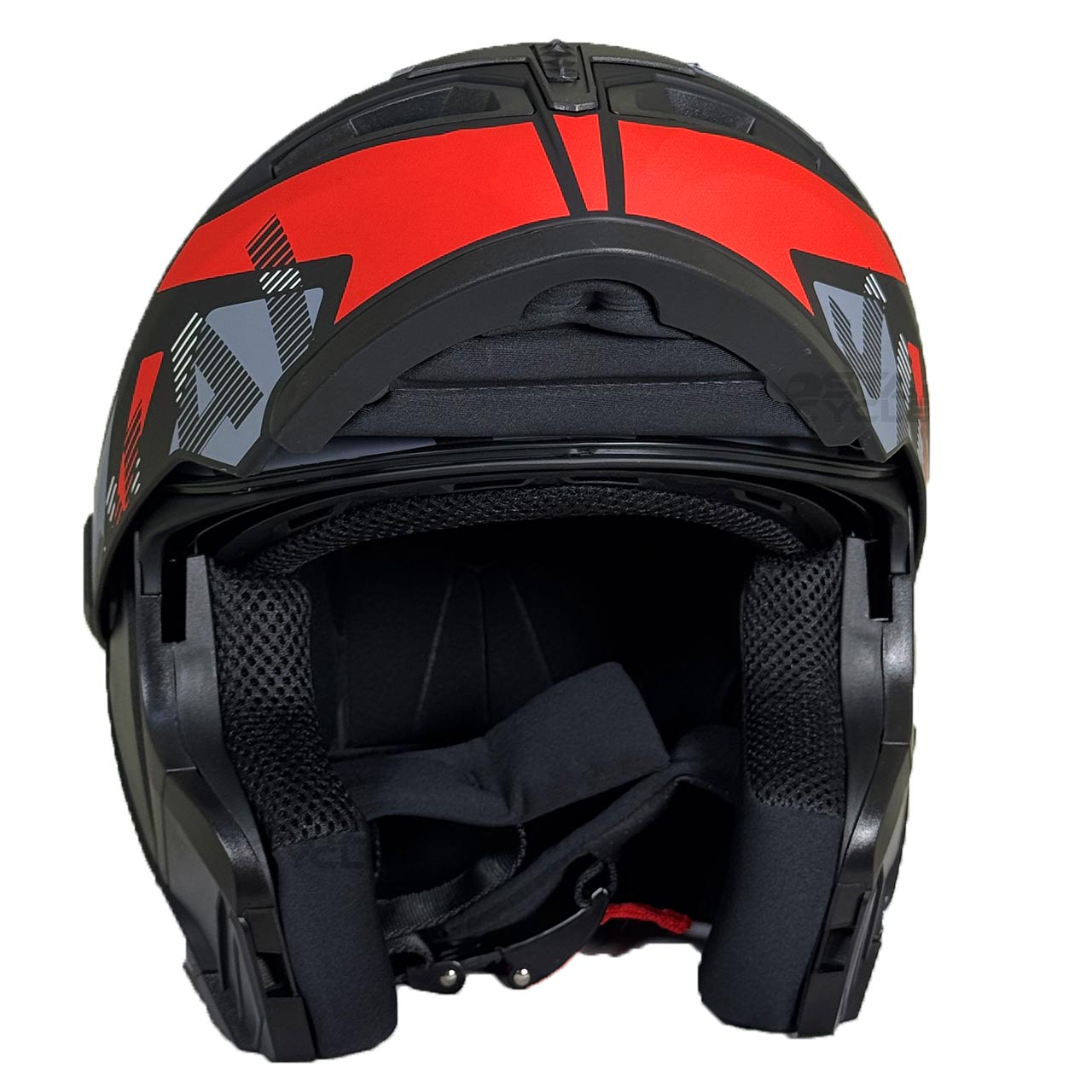 استاندارد کلاه کاسکت فک متحرک EK مدل JK902-BL-RD