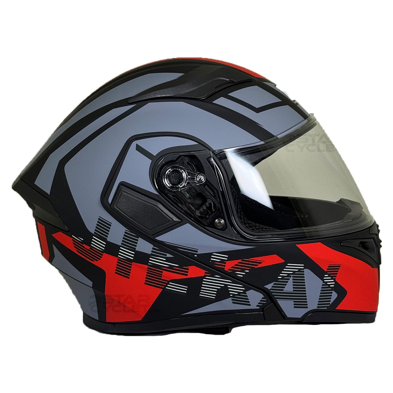 استاندارد کلاه کاسکت فک متحرک EK مدل JK902-BL-RD
