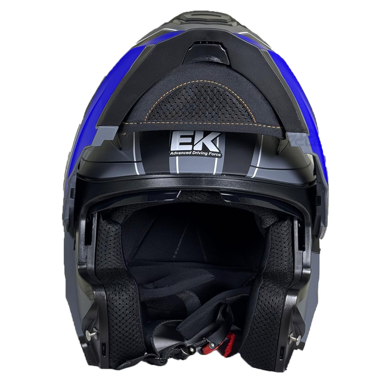 استاندارد کلاه کاسکت فک متحرک EK مدل JK908 GRY-BL