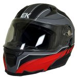 خرید کلاه کاسکت فک متحرک EK مدل JK908-GRY-RD