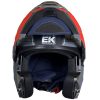استاندارد کلاه کاسکت فک متحرک EK مدل JK908-GRY-RD