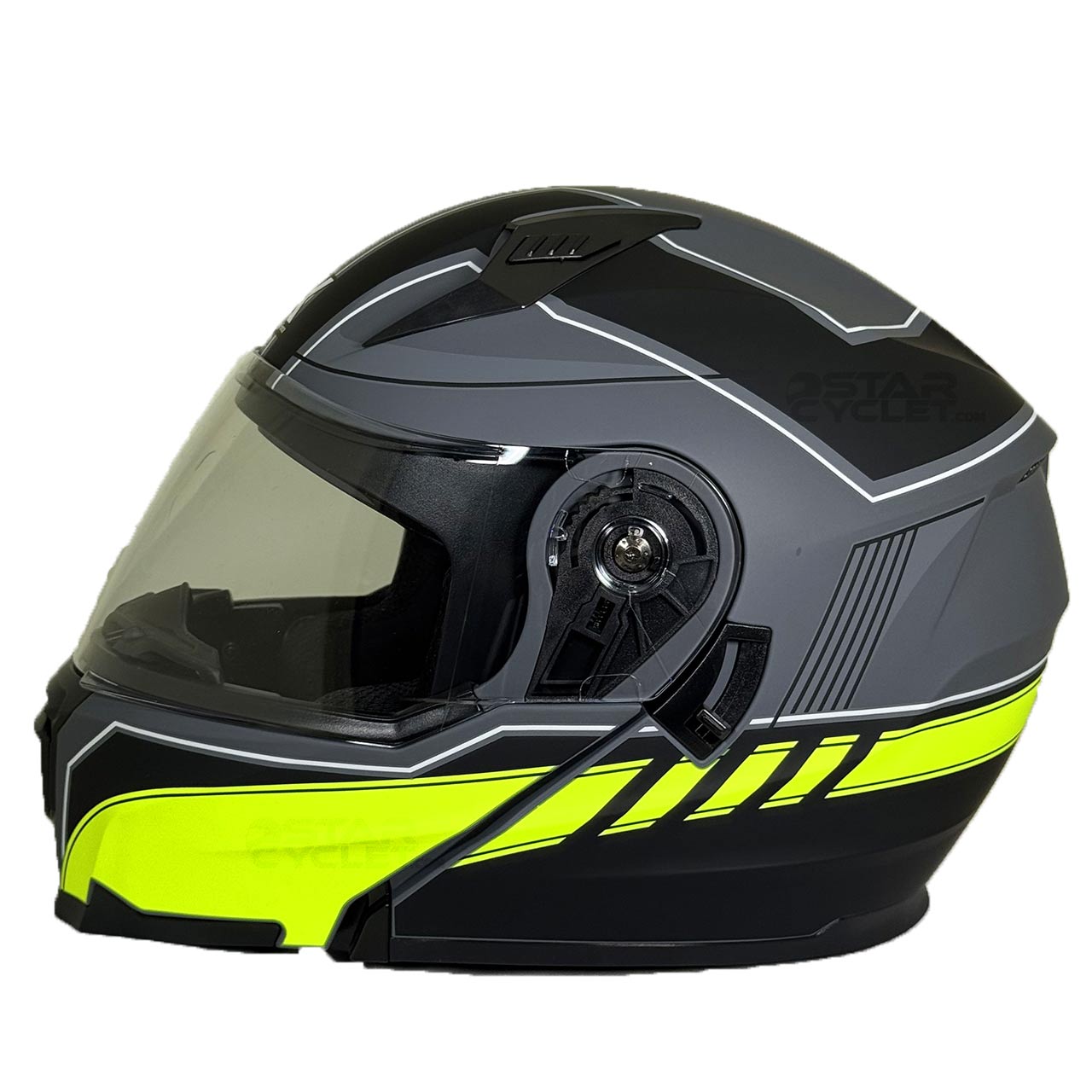 استاندارد کلاه کاسکت فک متحرک EK مدل JK908-GRY-YL