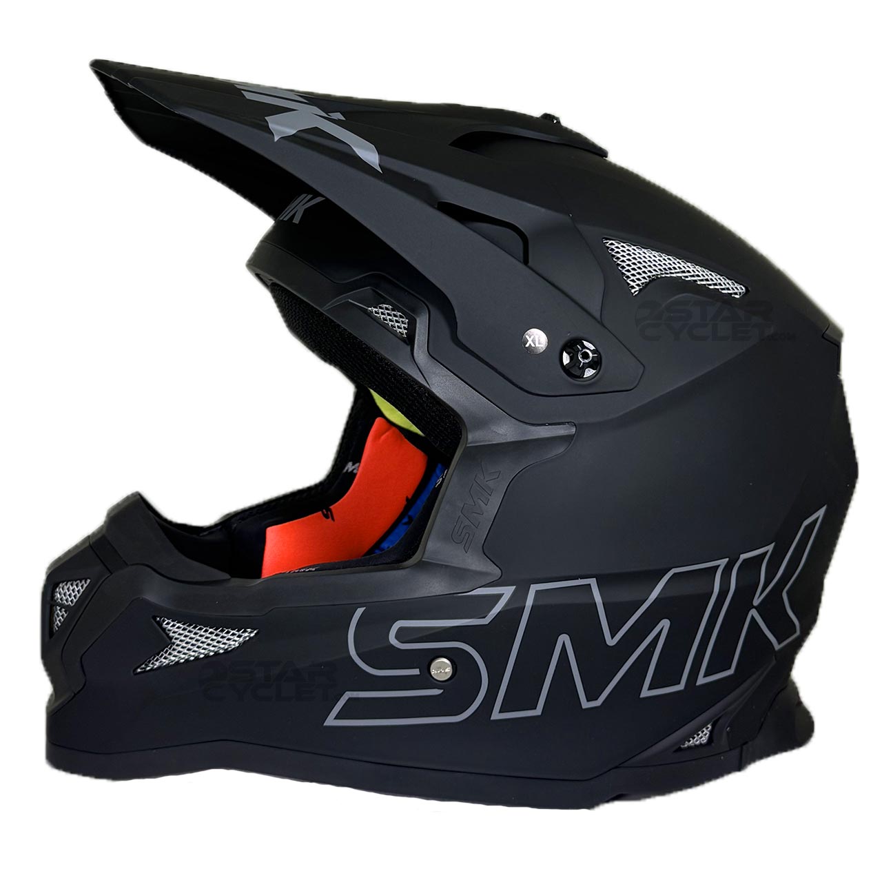 عکس کلاه کاسکت کراسی SMK آلترا مدل UNICOLOUR (MADA260)